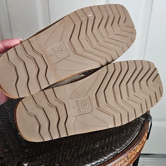 Ariat Jackie Square Toe Tan Slippers Women 8 - Picture 9 of 10